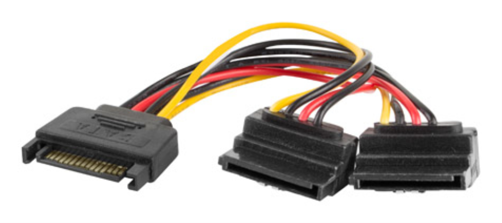 CABLE ALIMENTACION LANBERG SATA MACHO/2X SATA HEMBRA 15CM