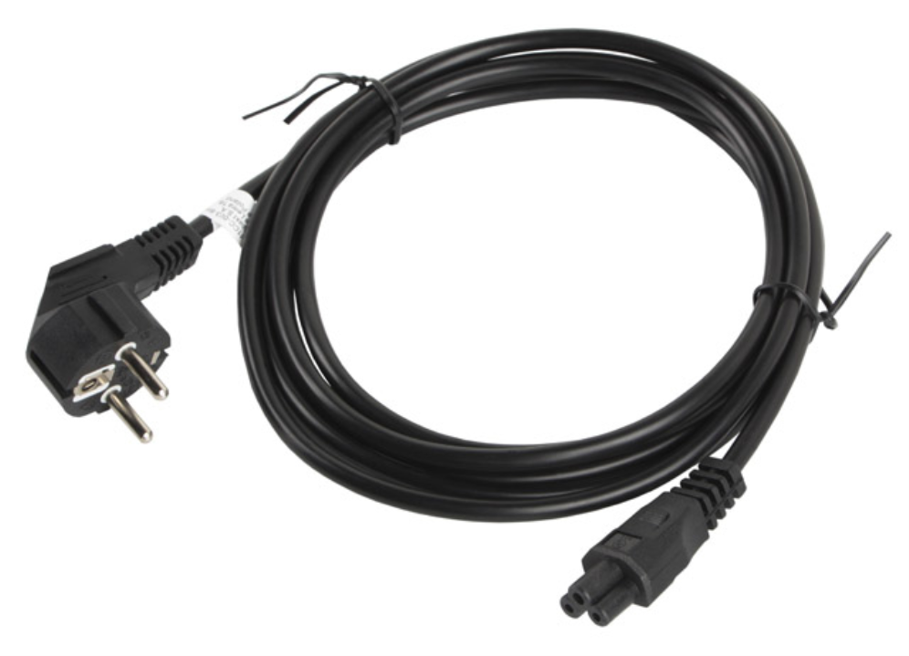 CABLE ALIMENTACION LANBERG VDE CEE 7/7 A IEC 320 C5 3M - detalle