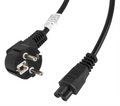 CABLE ALIMENTACION LANBERG VDE CEE 7/7 A IEC 320 C5 3M
