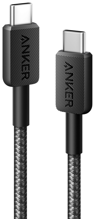 CABLE ANKER 322 USB-C TO USB-C CABLE 0.9M TRENZADO - detalle