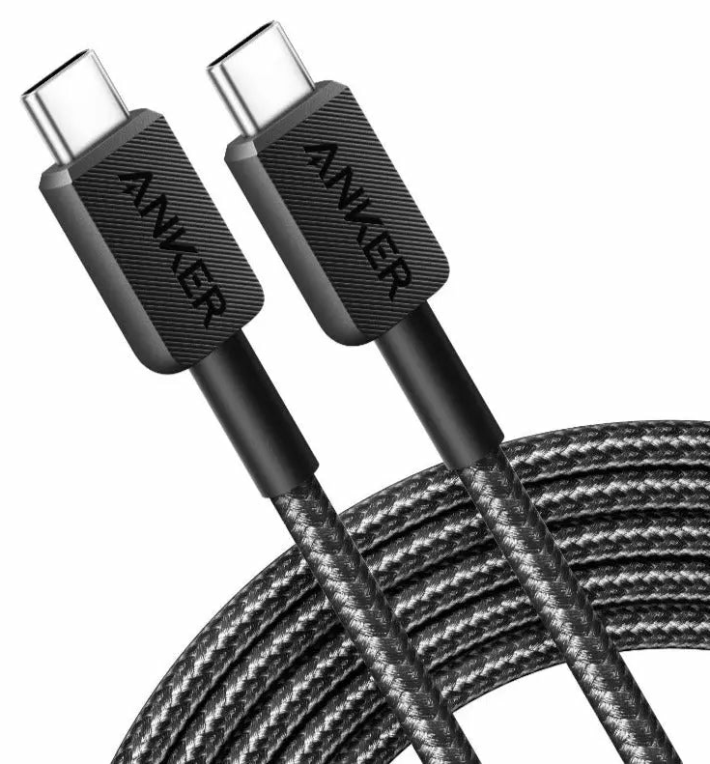 CABLE ANKER 322 USB-C TO USB-C CABLE 0.9M TRENZADO