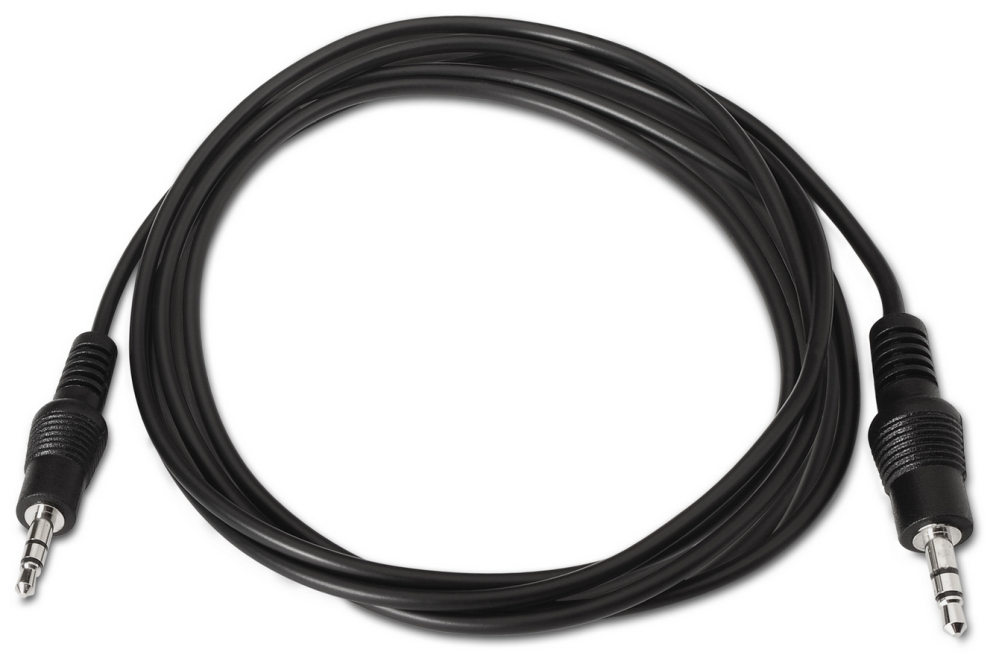 CABLE AUDIO AISENS ESTEREO JACK 3.5 M-JACK 3.5 M NEGRO 1.5M - detalle
