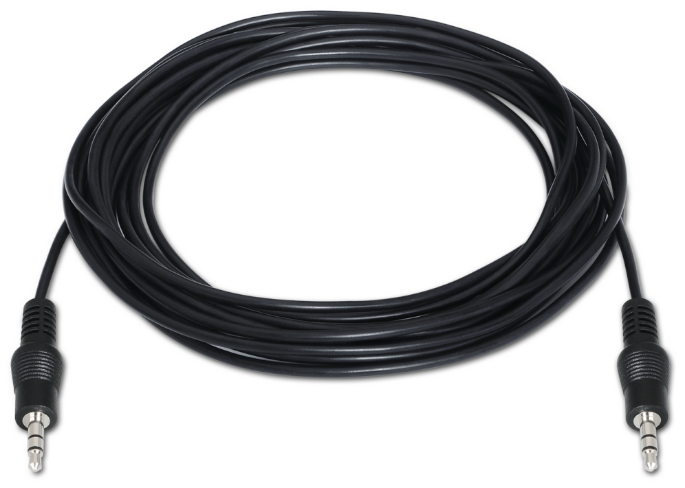 CABLE AUDIO AISENS ESTEREO JACK 3.5 M-JACK 3.5 M NEGRO 10M - detalle