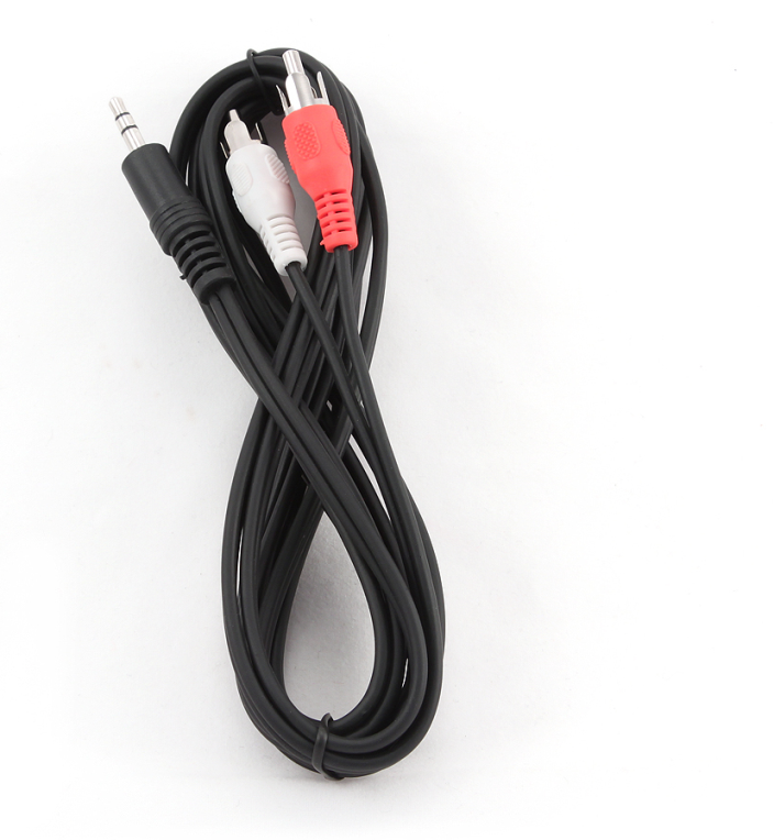 CABLE AUDIO GEMBIRD CONECTOR 3,5MM A RCA 2,5M - detalle