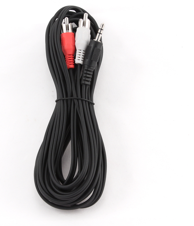 CABLE AUDIO GEMBIRD CONECTOR 3,5MM A RCA 5M - detalle