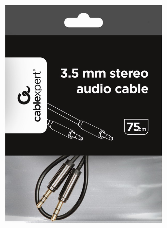 CABLE AUDIO GEMBIRD ESTEREO DE 3,5 MM, 0,75 M - detalle