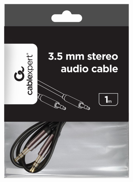 CABLE AUDIO GEMBIRD ESTEREO DE 3,5 MM, 1 M