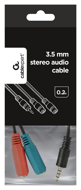 CABLE AUDIO GEMBIRD SPLITER CONECTOR 3,5MM - detalle