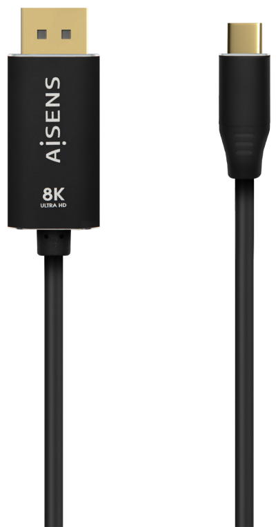 CABLE CONVERSOR AISENS ALUMINIO USB-C A DISPLAYPORT 8K60HZ 1.8M