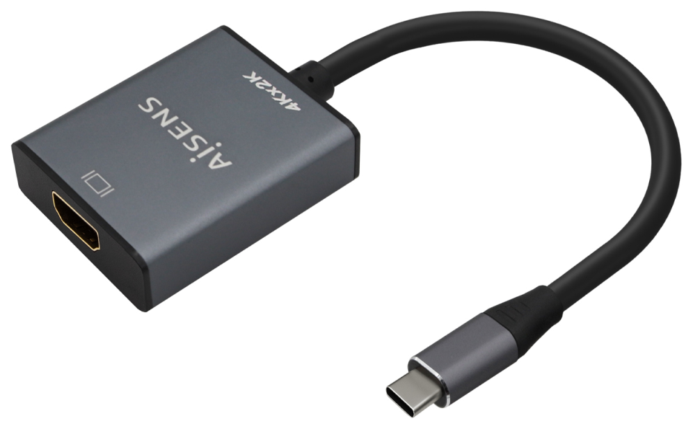 CABLE CONVERSOR AISENS ALUMINIO USB-C A HDMI 4K30HZ GRIS 15CM