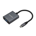 Conversor USB-C a VGA de aluminio AISENS. USB-C/M-HDB15/H. Gris. 15 cm