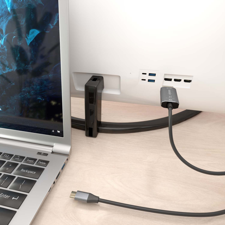 CABLE CONVERSOR AISENS BIDIRECCION USB-C A DISPLAYPORT 8K@60HZ 1.8M - detalle