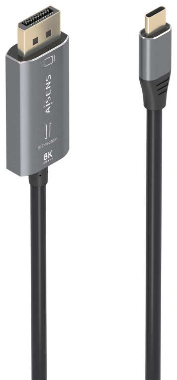 CABLE CONVERSOR AISENS BIDIRECCION USB-C A DISPLAYPORT 8K@60HZ 1.8M