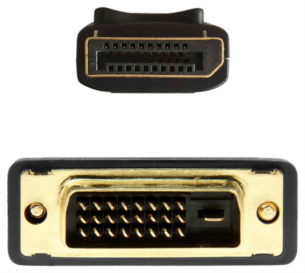 CABLE CONVERSOR AISENS DISPLAYPORT A DVI DP/M-DVI/M NEGRO 2.0M - detalle