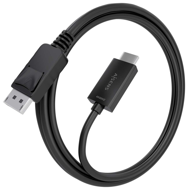 CABLE CONVERSOR AISENS DISPLAYPORT/M A HDMI/M 4K@60HZ NEGRO 2.0M - detalle