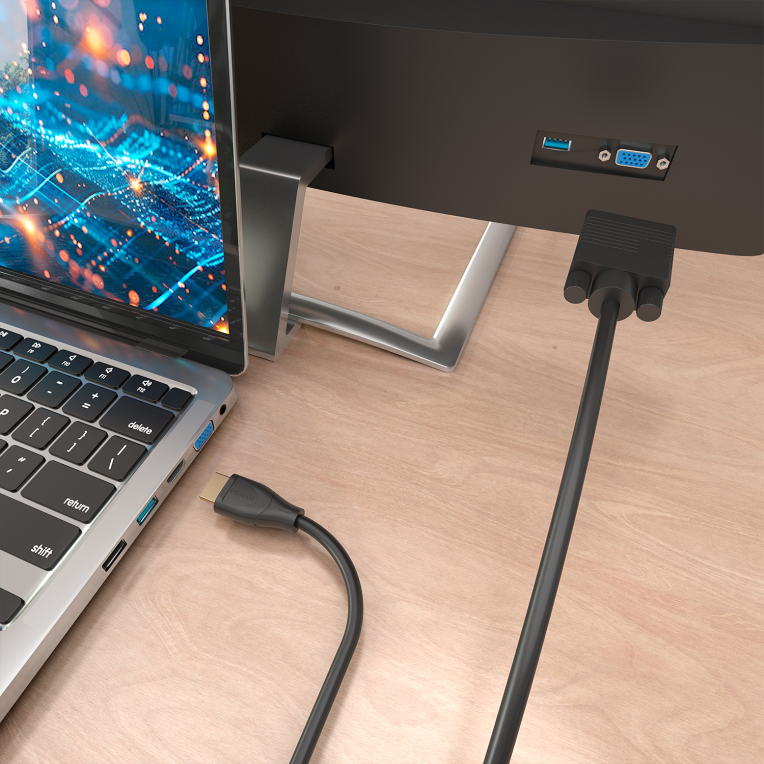 CABLE CONVERSOR AISENS HDMI A SVGA HDMI A/M-SVGA/M NEGRO 2.0M - detalle