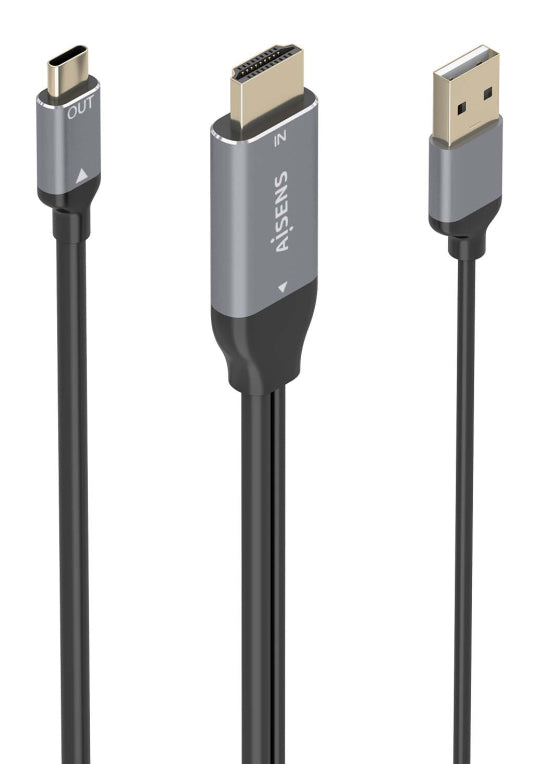 AISENS A109-0871 adaptador de cable de vídeo 1.8 m HDMI + USB USB Tipo C
