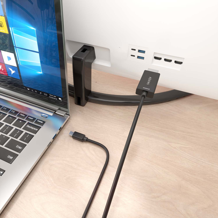 CABLE CONVERSOR AISENS MINI DP/M A HDMI/M 4K@60HZ NEGRO 1.0M - detalle