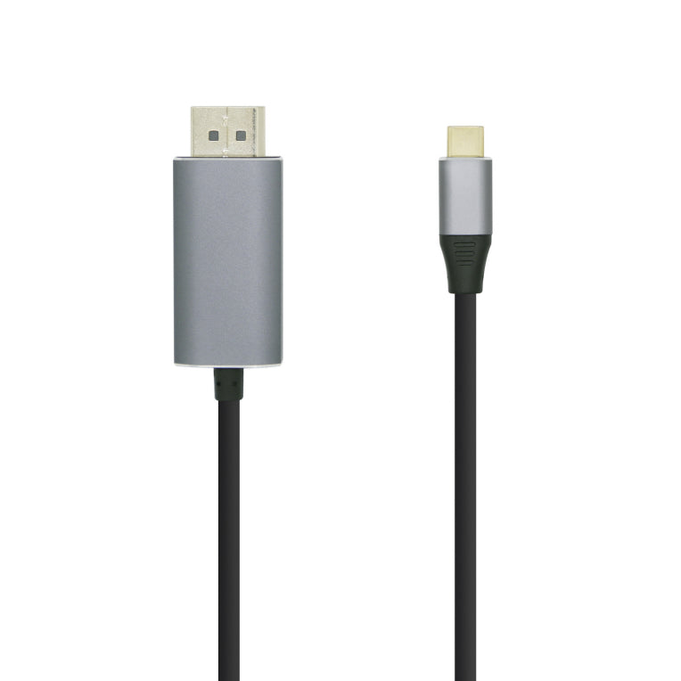 AISENS Cable convertidor USB-C a Displayport 4K@60HZ. USB-C/M-DP/M. Negre. 0.8m