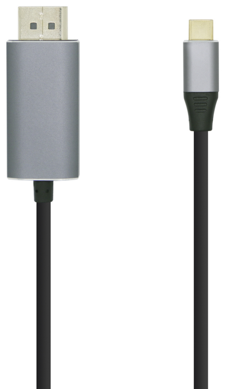 CABLE CONVERSOR AISENS USB-C A DISPLAYPORT 4K60HZ NEGRO 1.8M