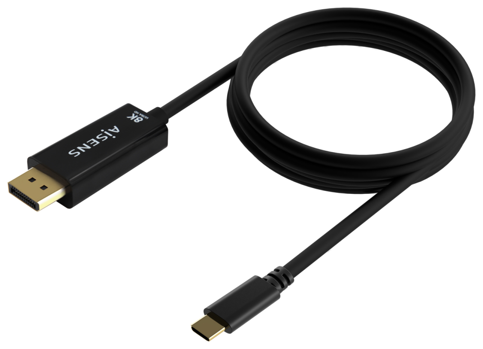 CABLE CONVERSOR AISENS USB-C A DISPLAYPORT 8K60HZ NEGRO 1.8M - detalle