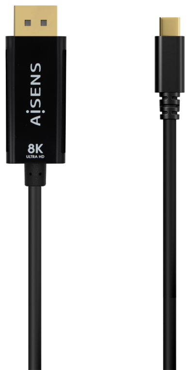 CABLE CONVERSOR AISENS USB-C A DISPLAYPORT 8K60HZ NEGRO 1.8M
