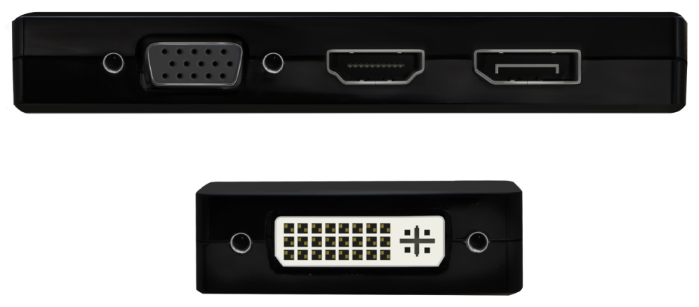 CABLE CONVERSOR AISENS USB-C A DISPLAYPORT/DVI/HDMI/VGA NEGRO 15CM - detalle