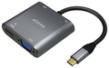 CABLE CONVERSOR AISENS USB-C A VGA/HDMI 4K/USB3.0/USB-C PD GRIS 15CM