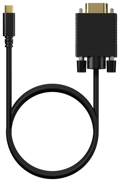 CABLE CONVERSOR AISENS USB-C A VGA USB-C/M-HDB15/M NEGRO 0.8M - detalle