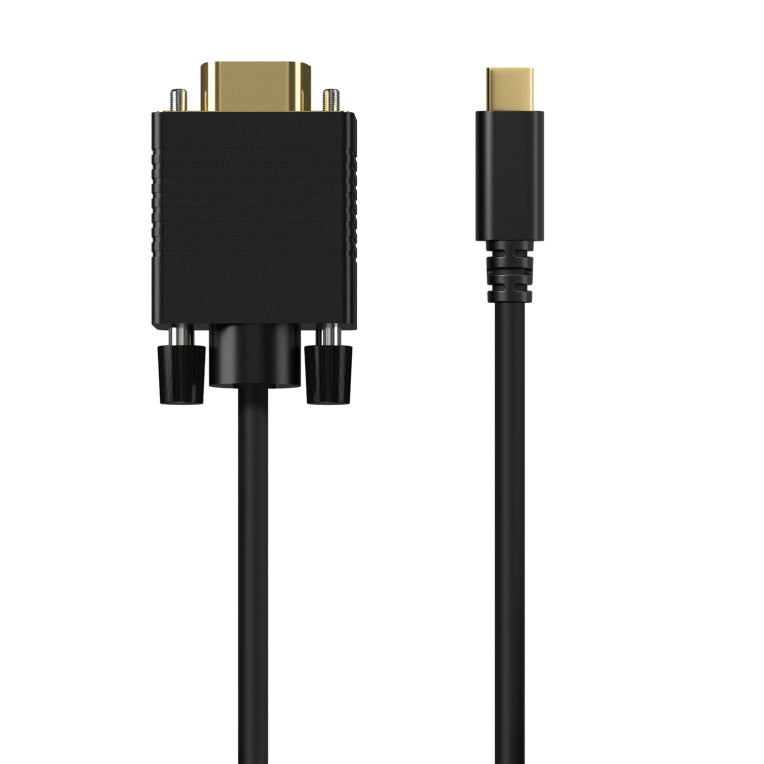AISENS Cable Conversor USB-C a VGA. USB-C/M-HDB15/M. Negre. 0.8M