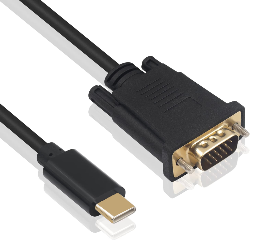 CABLE CONVERTIDOR EWENT USB-C A VGA MACHO 1080p/60Hz 1,8M