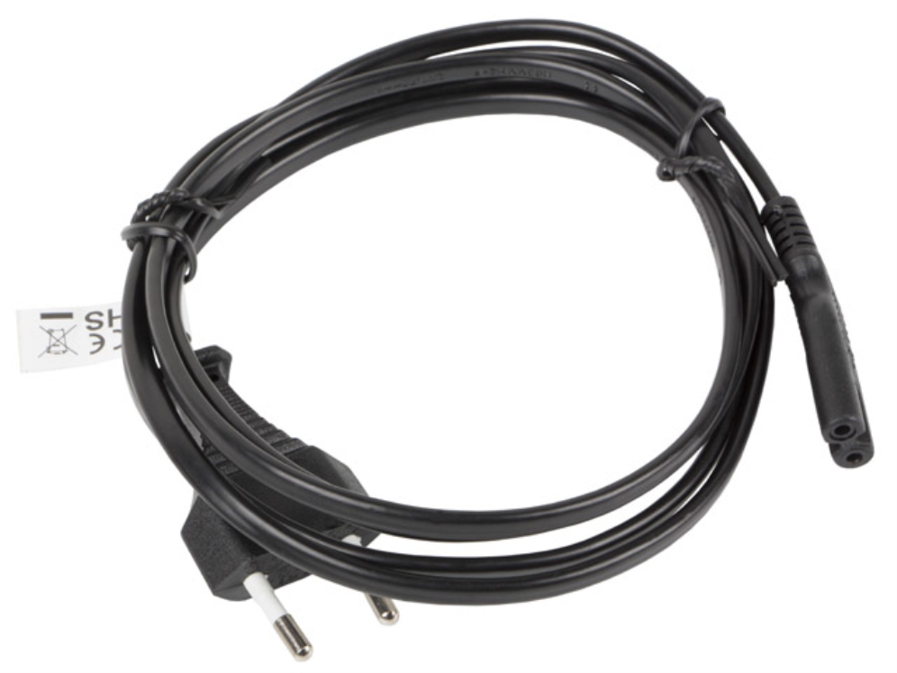 CABLE DE ALIMENTACION LANBERG OCHO CEE 7/16 A IEC320 C7 1.8M - detalle