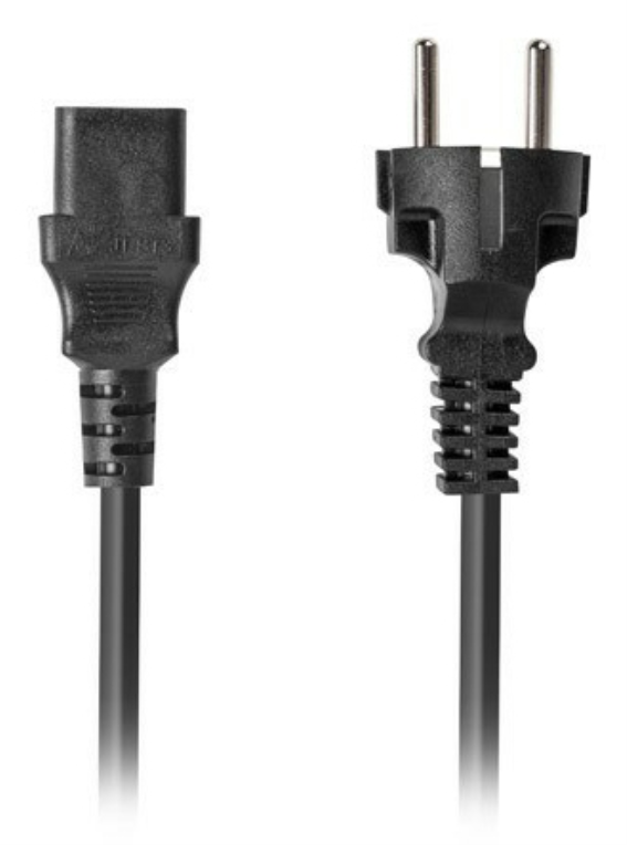 CABLE DE ALIMENTACION LANBERG SCHUKO CEE 7/7 A IEC320 C13 1.8M RECTO - detalle