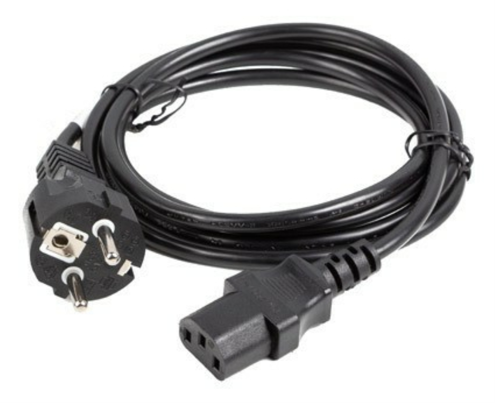 CABLE DE ALIMENTACION LANBERG SCHUKO CEE 7/7 A IEC320 C13 1.8M VDE RECTO - detalle