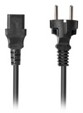 CABLE DE ALIMENTACION LANBERG SCHUKO CEE 7/7 A IEC320 C13 1.8M VDE RECTO