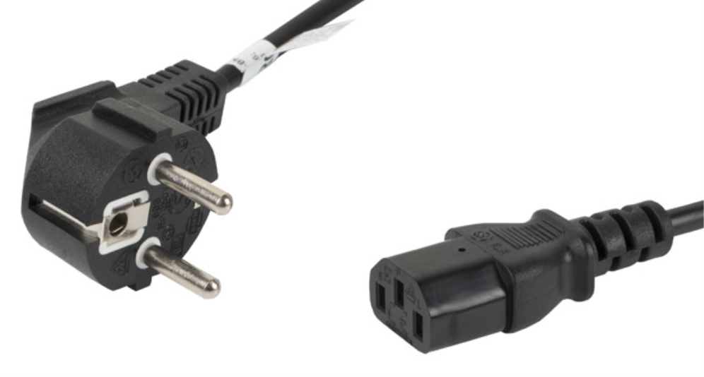 CABLE DE ALIMENTACION LANBERG SCHUKO CEE 7/7 A IEC320 C13 1.8M - detalle
