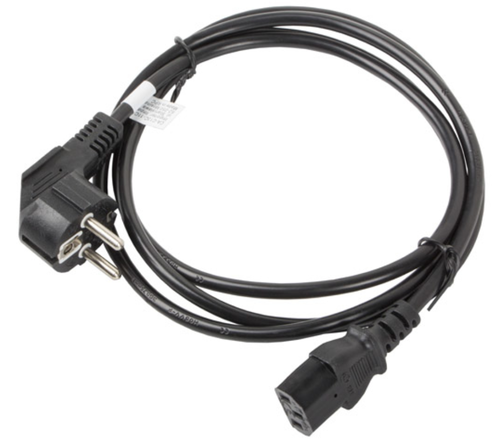 CABLE DE ALIMENTACION LANBERG SCHUKO CEE 7/7 A IEC320 C13 1.8M - detalle