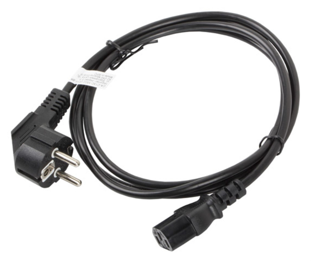 CABLE DE ALIMENTACION LANBERG SCHUKO CEE 7/7 A IEC320 C13 1.8M - detalle