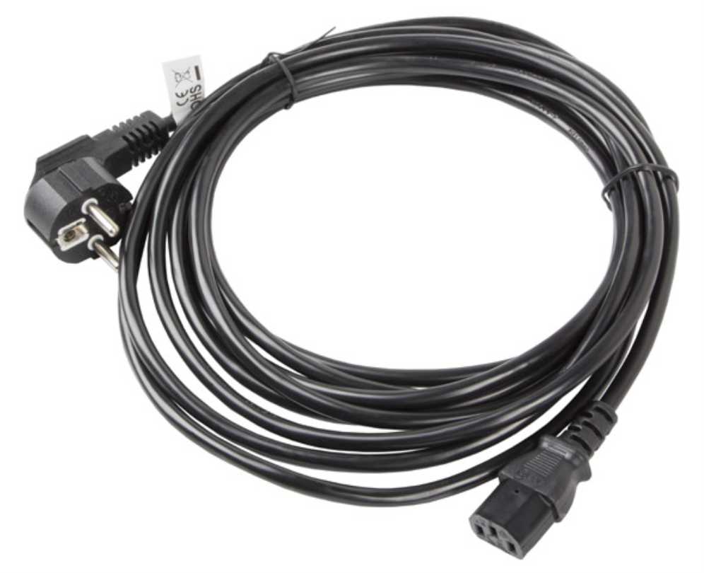 CABLE DE ALIMENTACION LANBERG SCHUKO CEE 7/7 A IEC320 C13 10M - detalle