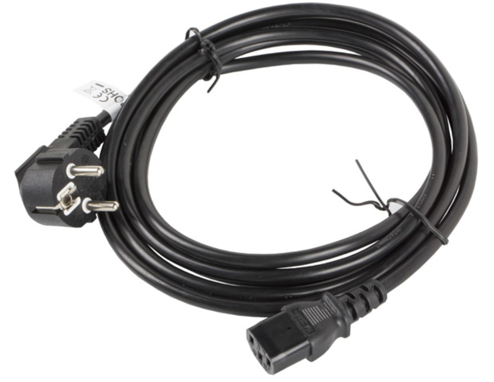CABLE DE ALIMENTACION LANBERG SCHUKO CEE 7/7 A IEC320 C13 3M - detalle