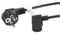 CABLE DE ALIMENTACION LANBERG SCHUKO CEE 7/7 A IEC320 C13 ACODADO 1.8M