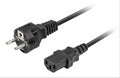 Lanberg CA-C13C-14CC-0018-BK cable de transmisión Negro 1.8 m C13 acoplador CEE7/7