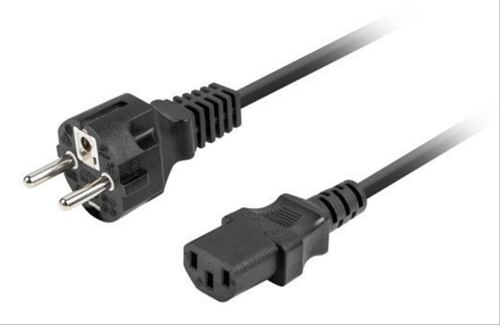 Lanberg CA-C13C-14CC-0018-BK cable de transmisión Negro 1.8 m C13 acoplador CEE7/7