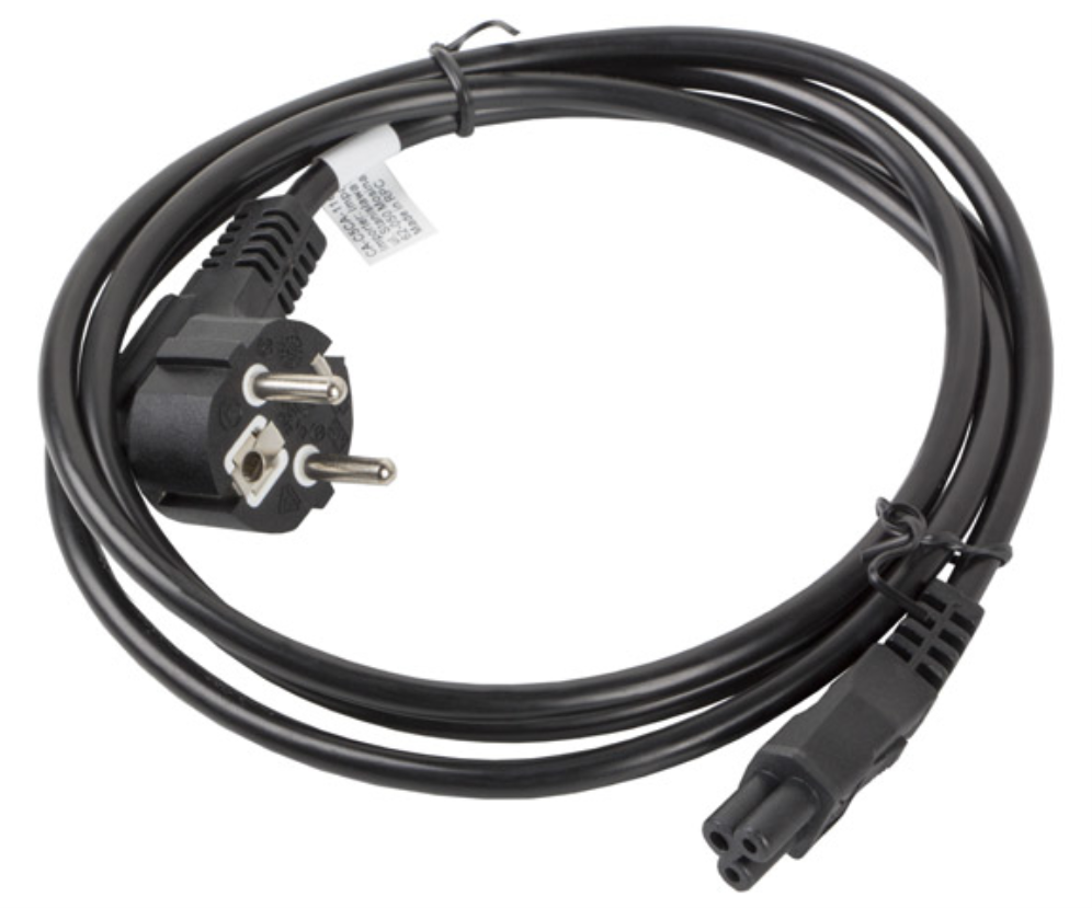 CABLE DE ALIMENTACION LANBERG TREBOL SCHUKO CEE 7/7 A IEC320 C5 1.8M - detalle