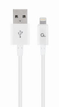 Cablexpert CC-USB2P-AMLM-1M-W Cable conector Lightning branco