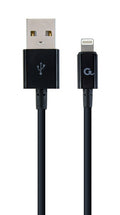 Cablexpert CC-USB2P-AMLM-1M cable de conector Lightning Negro
