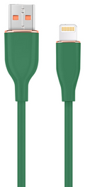 CABLE DE CARGA Y DATOS GEMBIRD DE SILICONA PREMIUM DE 8 CLAVIJAS 1,5 M VERDE