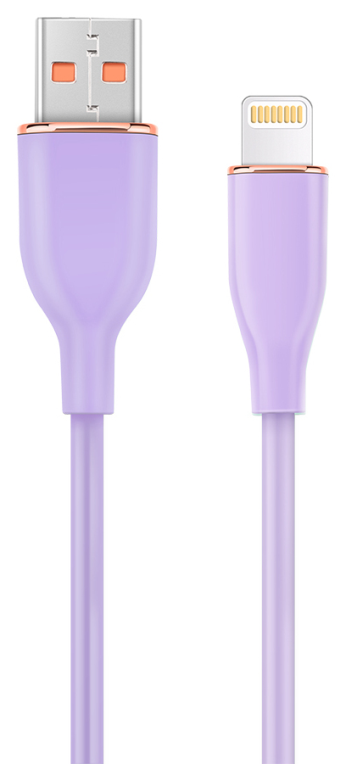 CABLE DE CARGA Y DATOS GEMBIRD DE SILICONA PREMIUM DE 8 CLAVIJAS 1,5 M VIOLETA