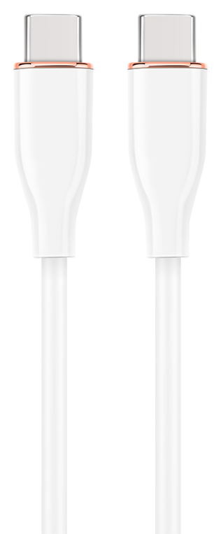 CABLE DE CARGA Y DATOS GEMBIRD (PD) TIPO-C SILICONA ALTA CALIDAD 1,5M BLANCO