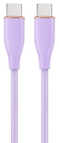 CABLE DE CARGA Y DATOS GEMBIRD (PD) TIPO-C SILICONA ALTA CALIDAD 1,5M MORADO